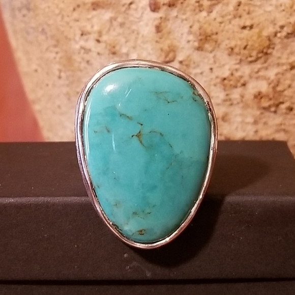 Silpada Sterling Silver & Turquoise Ring - Picture 9 of 11